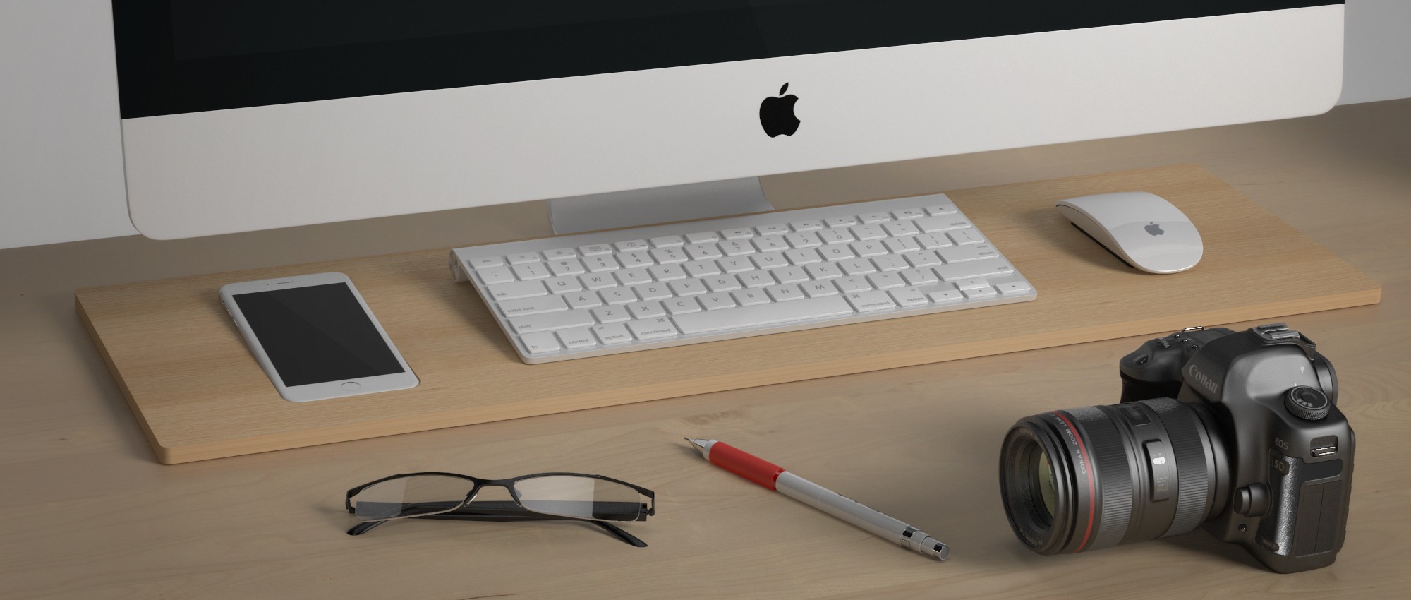 Tamm iPhone 5s Dock & iMac Desk Organizer